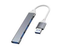4 porte Multi Splitter Tipo C Hub 3.0 USB 3.1 Adattatore OTG Compatibile con modelli di laptop Modelli Notebook Modelli desktop PC(USB gray)