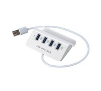4 porte USB 2.0 OTG HUB, GZCRDZ Micro-USB 2 in 1 Splitter Hub per smartphone e computer bianco bianco