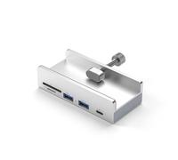 4 porte USB 3.0 di alluminio esterno della stazione dock USB 3.0 della clip di C con la trasmissione dei dati della scanalatura della scheda di alimentazione 5Gbps