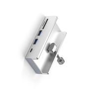 4 porte USB 3.0 di alluminio esterno della stazione dock USB 3.0 della clip di C con la trasmissione dei dati della scanalatura della scheda di alimentazione 5Gbps