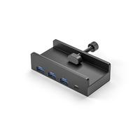 4 porte USB 3.0 di alluminio esterno della stazione dock USB 3.0 della clip di C con la trasmissione dei dati della scanalatura della scheda di alimentazione 5Gbps