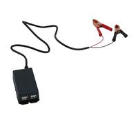 4 porte USB DC a USB caricabatteria da auto convertitore 1224V con morsetti batteria per la ricarica di smartphone tablet dispositivi GPS con protezione da sovraccarico e sovracorrente