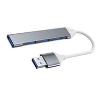 4 porte USB Hub, Multipurpose Data Splitter and Adapter Expander, Portable USB Expander for Desktop, Laptop, Flash Drive, HDD, Console, Printer, PC e Keyboards