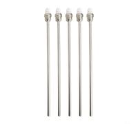 4 pozzetti in acciaio inox con filettatura G 1/2 per manicotto ad immersione per tasca sensore di temperatura PN40 (8 x 300 mm)