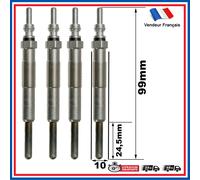 4 Candela Candelette per Clio 1,9D Diesel D65 F8Q = 0250202129 8200423227