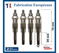 4 Candele Di Spine per expert boxer partner 306 406 806 Diesel Turbo