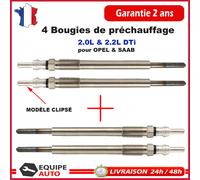 4 Prechauffage Candela Zafira Astra Omega Frontera Y22DTH Y20DTR 2.0 2.2 Dti