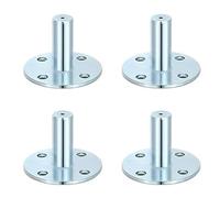 4 prese girevoli a tesa larga, 4 pezzi, 4 rotelle in metallo, adatte per ufficio e casa, casa o altri luoghi di lavoro come carrelli