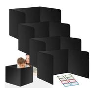 4 Privacy Divisor Test - Cartelle Desktop per Studenti, Scudi Esame Studio | Barriera partizione Test Riutilizzabile, Pannelli Facili e con Design Pieghevole Fornitura Maestri