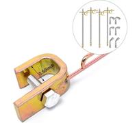 4 Prolunghe Valvola Tessuto 300mm con Ugelli Piegati Argento per Gonfiaggio Pneu