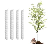 4 protezioni a spirale per tronco d'albero, 2 dimensioni, in plastica, protezione per alberelli, per difendersi da cervi, gatti, conigli, roditori e tosaerba, ideali per la protezione delle piante da