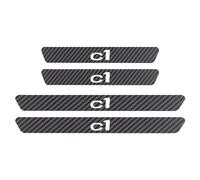 4 protezioni battitacco in fibra di carbonio per Citroen e-Mehari 2016-2023 F