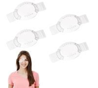 4 Protezioni Per Gli Occhi In Plastica Trasparente, Protezioni Oculari In Plastica Con Fori, Conchiglia Oculare, Traspiranti Per Dopo l'Intervento Chirurgico, Con Nastro Adesivo