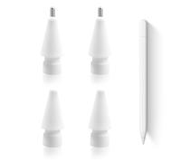 4 punte di ricambio per Apple Pencil, punta di ricambio ad alta sensibilità, punta fine e punte originali per Apple Pencil Tips 2nd/1st Gen/USB-C/Pro