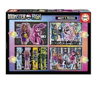 4 puzzle progressivi - EDUCA - Multi 4 Monster High 50-80-100-150