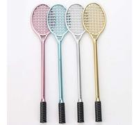 4 Pz 0.38mm Nero Badminton Racchetta Design Gel Inchiostro Penne Ad Acqua Penne A Sfera Penne Scrivere Penne Penne per Forniture Scuola Ufficio Molto Pratico e PopolareDurabilità