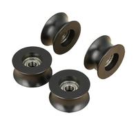 4 Pz 0840UU Tipo U U-Groove Puleggia Rullo Guida Ruota 8x40x20.5mm Poleas Para Cuerdas