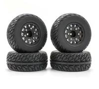 4 PZ 1 8 1 10 3 Adattatori 12MM 14MM 17MM Pneumatici Ruota Universale Modello RC Breve Corso Generale Aggiornamento Pneumatici da Strada Compatibile con Parti di Auto RC Modelli in 1/10(Black)