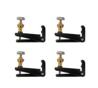 4 pz/1 set 4/4 3/4 Violino Fine Accordatori Hill Style Metallo Stringa di Regolazione Sensibile pezzi di ricambio per violino (Color : 4-4 3-4 Violin Black)