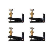 4 pz/1 set 4/4 3/4 Violino/Viola/violoncello Accordatori Fine Hill Style Metallo Stringa di Regolazione Sensibile E Preciso facile da Installare (Color : 4pcs, Size : 15 16 Viola Balck)