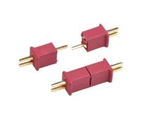 4 pz/2 paia oro T plug-in modello T maschio e femmina connettore rosso marrone 10A-20A connettore a banana
