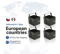 4 pz 3 W 5 W RGB Fascio di Animazione Laser Luce Scanner Proiettore di Scena DJ Disco Bar Club Party Danza Matrimonio Effetto Natale