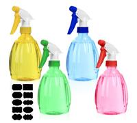 4 Pz 500ml Spruzzino Nebulizzatore Piante, Spruzzino Acqua, Flaconi Spray Vuoti, Bottiglie Nebulizzatore Acqua, Flacone Spray, Vaporizzatore Atomizzatore Acqua per Piante Fiori Capelli