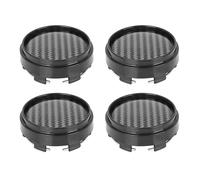 4 pz 66mm 6 Alette Carbonio Fibra Motivo Auto Ruota Centro Perno Cappucci