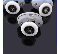 4 pz-8 pz Ovale 23mm 25mm ABS Nylon Singolo Pop Up Puleggia Runner Ruota Cabina Doccia Porta Scorrevole In Vetro rulli Hardware(4pcs top,25mm)