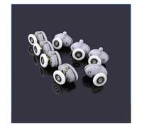 4 pz-8 pz/set Ovale 23mm 25mm ABS Nylon Singolo Pop Puleggia Doccia Scorrevole In Vetro Porta Rullo Hardware(8pcs,23mm)