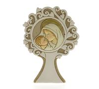 4 PZ ALBERO DELLA VITA TONDO icona resina MATERNITA' 10cm BOMBONIERA 07LH