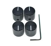 4 pz Alluminio Chitarra/Basso Manopole Volume/Tono Manopola di Controllo 1/4 "Metallo Universale Potenziometro Pot Manopole con Set Vite e Indicatore per Tele