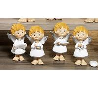 4 pz Angioletti in resina cm. 8,5 Bomboniera Battesimo Comunione Cresima by Mandorle