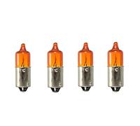 4 Pz Auto BA9S Miniatura Indicatore 21W Ambra Lampadine Universale 12V per Auto Moto Scooter