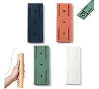 4 pz autoadesivo per presa da tavolo, supporto autoadesivo, supporto per striscia di alimentazione, fissaggio a parete per presa da scrivania (4 pezzi misti)