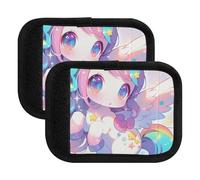 4 pz bagagli maniglia avvolge carino Chibi unicorni cuscino bagagli maniglia pad bagagli valigie adesivi per borsa