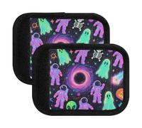 4 pz bagagli maniglia avvolge colorato astronauta fantasmi per felice Halloween multiuso bagagli maniglia pad zaino maniglia avvolgere per la spesa borsa della spesa