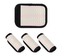 4 pz bagagli maniglia avvolge Little Fresh Starry Peach strisce belle poliestere bagagli marcatori etichette maniglia grip bagagli identificatore per accessori da viaggio borsa