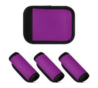 4 pz bagagli maniglia avvolge unico bagagli maniglia pad maniglia Wrap Tag per la spesa borsa della spesa viola