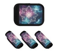 4 pz bagagli maniglia Wrap Mandala Galaxy Art neoprene etichetta bagagli per custodia da viaggio