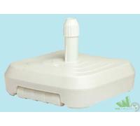 4 PZ BASE PLASTICA 60X60 OMBRELLONE PALO DA 30 A 54mm BIANCA FISSAGGIO SUPPORTO