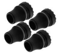 4 Pz Cuscinetti Per Le Stampelle In Piedi Da Passeggio Regolabile Camminatore Interruttore Tampone Presa Palo Punto A Piedi Maniglia Trekking Gruccia Black Pvc NOLITOY