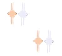 4 Pz Cuscino Guardia Pizzicamento Dei Cartoni Animati Manicotto Di Blocco Del Silenzio Zerbini Per Interni Serratura Per Bambini Protezione Anti-pizzicamento Bianca VICASKY