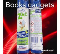 4 pz Doctor Zac Spray Mosche e Zanzare Azione Immediata Profumo Delicato 400ml