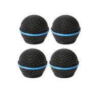 4 PZ Griglia a testa sferica di ricambio compatibile con Shure microfoni BETA 58A / BETA 58,Nero