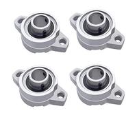 4 pz in lega di zinco autoallineante blocco cuscino foro rombo flangia cuscinetto stand interno palla montato mini inserto cuscinetto per macchine da stampa 3D KFL001 (12 mm)