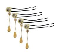 4 Pz Interruttore a Tiretto Universale Ventilatore a Soffitto da Parete Lampada a Sospensione a Catena Interruttore a Catena Luce Bella Ingegneria Coperture in Plastica Componenti