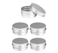 4 Pz Lattine di Alluminio 15ML Scatolette Alluminio Contenitori Vuoti per Cosmetici Barattoli Metallo Vasetti Alluminio con Coperchio Barattolini Aalluminio per Spezie, Dolci, Tè o Pillole
