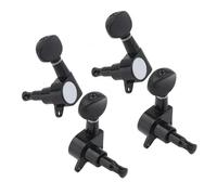 4 pz/lotto 2R 2L Sealed Gear Nero Ukulele Tuning Pioli, Durevole String Accordatori Teste di Macchine Piroli Per Accordatura Per Chitarra