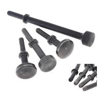 4 pz/lotto Martello Ad Aria Testa Scalpello Ad Aria Duro Acciaio Solido Impatto Martello Testa Supporto Strumento Pneumatico for Bussare/Rimozione della Ruggine (Color : Air Hammer Head-4pcs)